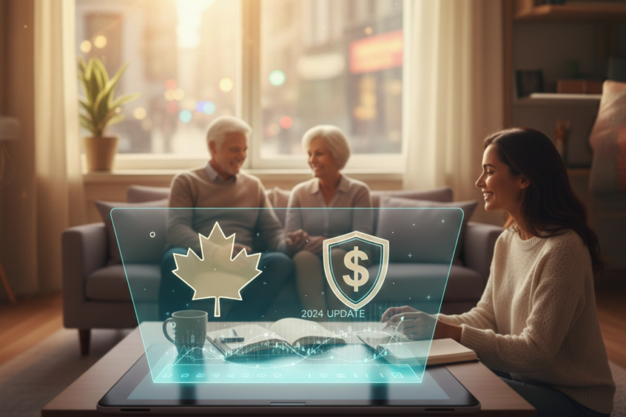 2024年加拿大公共养老金最新动态与退休福利调整示意图
